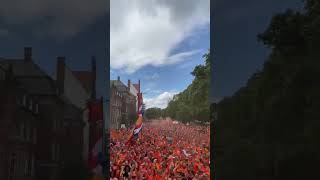 Les supporters des Pays-Bas mettent le feu à Hambourg avant le match #football #euro2024 #PBPOL