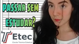 VESTIBULINHO ETEC: É DIFÍCIL PASSAR NA ETEC?