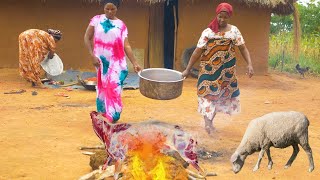 lamb Meat Recipe | Cooking Most Appetizing Delicious Village Food | African Village Life.Part 2