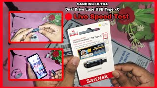 SanDisk Ultra Dual Drive Luxe Unboxing | Live Speed Test | Silver 128 | GB 5Y-SDDDC4-128G-I35