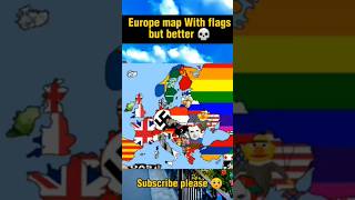 Europe Map With Better Flags #flags #map #geography #europe #country #memes #learning #countries