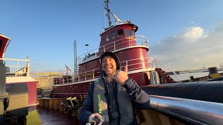 Quick Oldschool Tugboat Tour (Capt Joe interview)