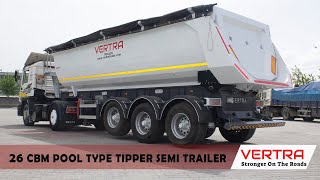 NEW VERTRA POOL TYPE TIPPER SEMI TRAILER