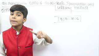 Rs Aggarwal - Exercise 10B - Question Number 11- Ratio , Proportion and Unitary method Class 6-glory