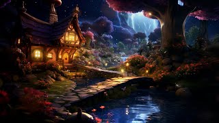 Magical Forest & Waves Music Brings Blissful Relaxation | Sleep Well With The Enchanting Fairy Space