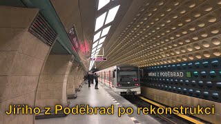 Stanice metra Jiřího z Poděbrad po rekonstrukci, 2.11.2023 | 4K60p HDR