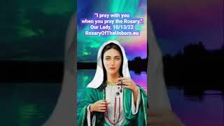 #pray the #rosary with #mothermary #blessedvirginmary #ourlady #praytherosary #catholic