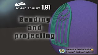 Nomad Sculpt - Bend or project a object to the surface of a other object  (V1.91 - 7.6.2024)