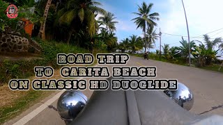 road trip on classic hd duoglide to carita beach