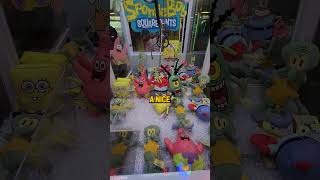 Winning SpongeBob Claw Machine Prize for a Kid #shorts