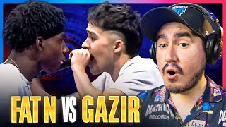 UN TITÁN CAE EN PRIMERA RONDA | Gazir vs Fat N (REACCIÓN) Red Bull Batalla 2023 Internacional