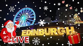 Edinburgh Tonight 3/12/2023 | CHRISTMAS in December | Live Walking Tour