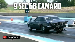 9 Second 1968 Chevrolet Camaro Test and Tune - Import Wars - Great Lakes Dragaway