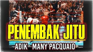 ADIK MANY PACQUIAO 🥊🥊 KO PETINJU AMERIKA..