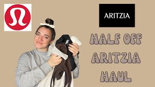 ARITZIA OUTLET HAUL + bonus lululemon