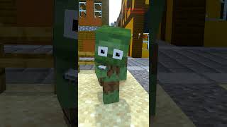 A poor Baby Zombie wants to go to school! Please help him ! -  Baby zombie minecraft animations