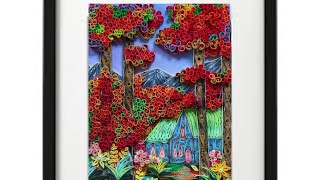 Quilling Autumn Forest home | Clouie's quilling Art