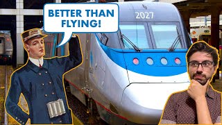 Riding Acela Train From NYC to Boston