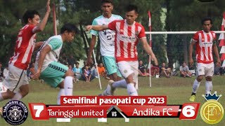 Taringgul united VS andika FC II semifinal Pasopati cup 2023 purwakarta