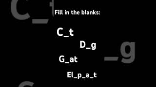 #fill in the blanks ❓