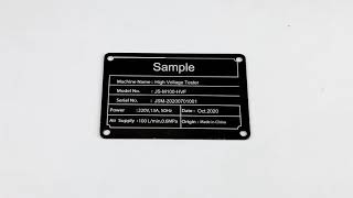 Metal label marking with 20W fiber laser