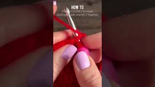 How to Double Crochet Decrease/dc2tog🧶 Crochet, Garden, Repeat