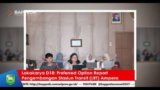 Lokakarya D18 Preferred Option Report Pengembangan Stasiun Transit LRT Ampera