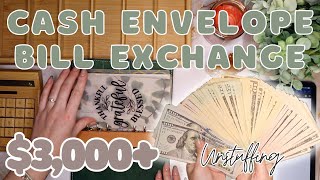 $3,000+ Bill Exchange & Unstuffing | Cash Condensing & End Of Month Close Out | 24 Year Old Budgets