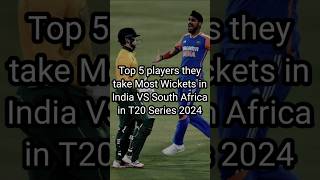 Most Wickets taken by players in India VS South Africa in T20 Series 2024 #mostwickets #cricket #t20