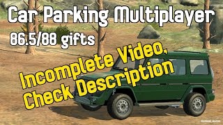 Car Parking Multiplayer - Most Gifts (86.5/88) - INCOMPLETE