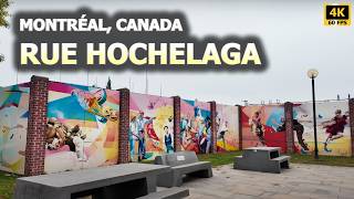 [4K] Walking Tour on Hochelaga Street, Montreal:From Pie-IX to Frontenac/Balade sur la rue Hochelaga