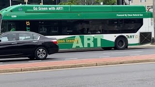 Arlington transit 2017 new flyer Xcelsior XN40 #5289 route 41 to courthouse via ballstion