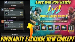 Popularity Battle New Concept | No Scam Win Easily 1Vs1 Popularity Battle | PUBGM