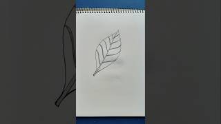 How to draw a Leaf 🌿 Easy drawing | Leaf drawing #drawing