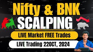 Live Trading Banknifty 22Oct, 2024 | Live Market Analysis Nifty50 & Bnk, Finnifty | Peaceful Trading