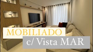 Apartamento MOBILIADO e com vista MAR definitiva na Vila Tupi/ Praia Grande