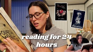 Reading for 24 hours | reading vlog 🧸📖❣️