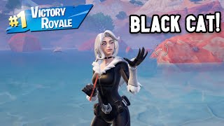 BLACK CAT Squad Win Gameplay! | Fortnite Battle Royale: Chapter 5 Season 4 No Builds