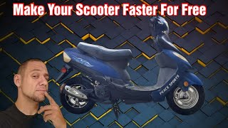 Make Your Gas Scooter Faster For Free 50cc-150cc Helps With Hill Climbs #gy6 #chinese