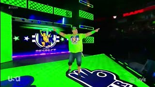 John Cena Entrance on Monday night Raw Feb. 12th 2018.