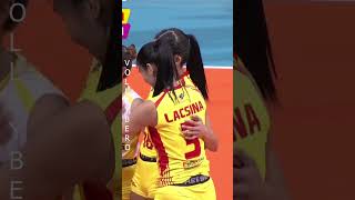 Kim Fajardo's Perfect Setup Powers Ivy Lacsina's Killer Kill Shot! #PVL2023 #AllFilipinoConference