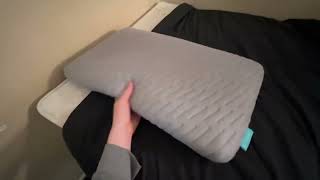 BLISSBURY Stomach Sleeping Pillow   Thin 2 6 Inch Memory Foam Pillow Review