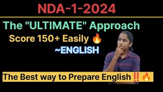 The ULTIMATE approach to get 40+ Questions correct in NDA English Exam||NDA-1-2024||THE BEST WAY