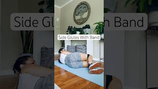 Part 2- side glutes with band #workoutmotivation #weightlifting #homeworkout #glutes