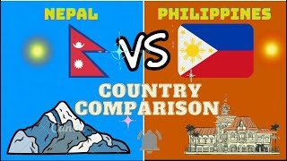 Nepal🇳🇵 vs Philippines 🇵🇭 Country Comparison lets see.