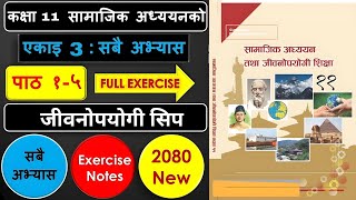 Social Studies, Class 11 Unit 3 (Lesson 1,2,3,4,5) Exercises Notes | सामाजिक अध्ययन | एकाइ ३