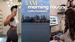 My 5AM PRODUCTIVE Morning Routine