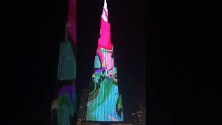 Burj-Khalifa lighting with traditional music