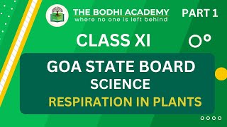 GOA BOARD || CLASS 11 || RESPIRATION IN PLANTS || PART  1