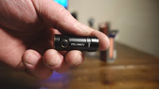 Folomov C2 EDC Flashlight this thing is small and bright!!